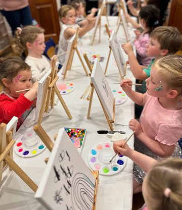 Children's art at Mini Ivy