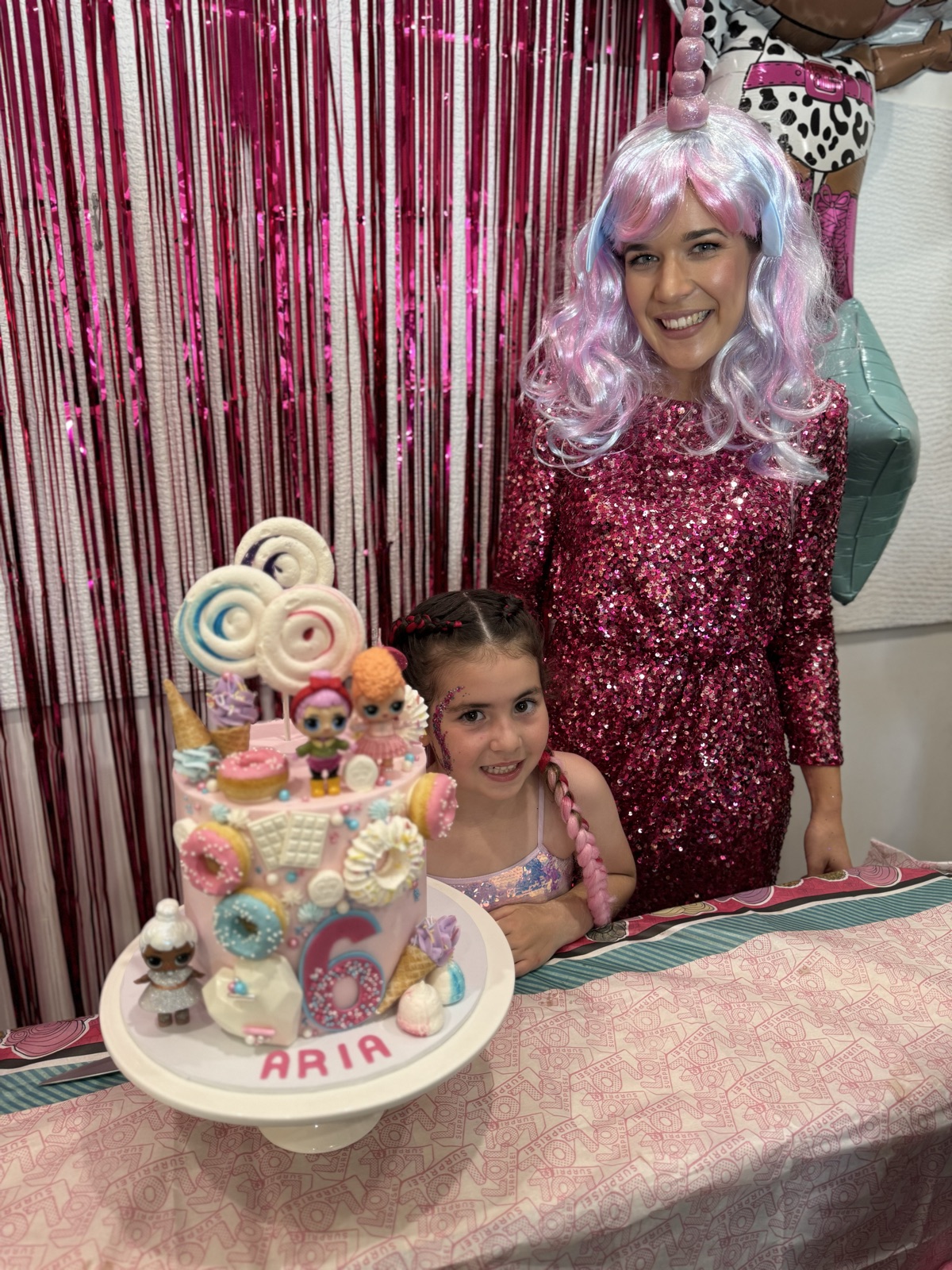 Birthday child at Mini Ivy art party