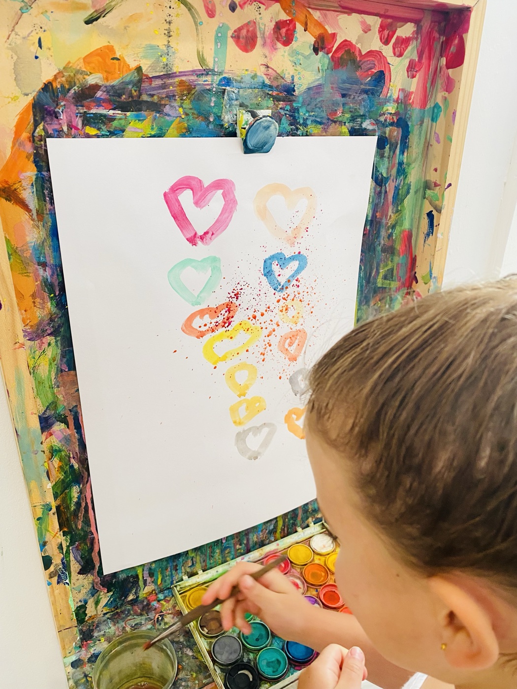 Watercolour lesson at Mini Ivy art studio, an easy drive from Glenelg